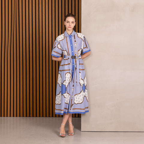 Natural Elegance クラシック シャツワンピース