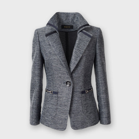 ツイードテクスチャー テーラードジャケット