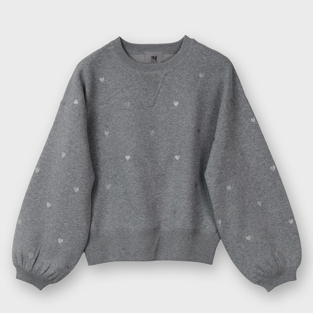 手洗い可】ハート刺繍 ニットプルオーバー – 銀座マギー公式通販サイト