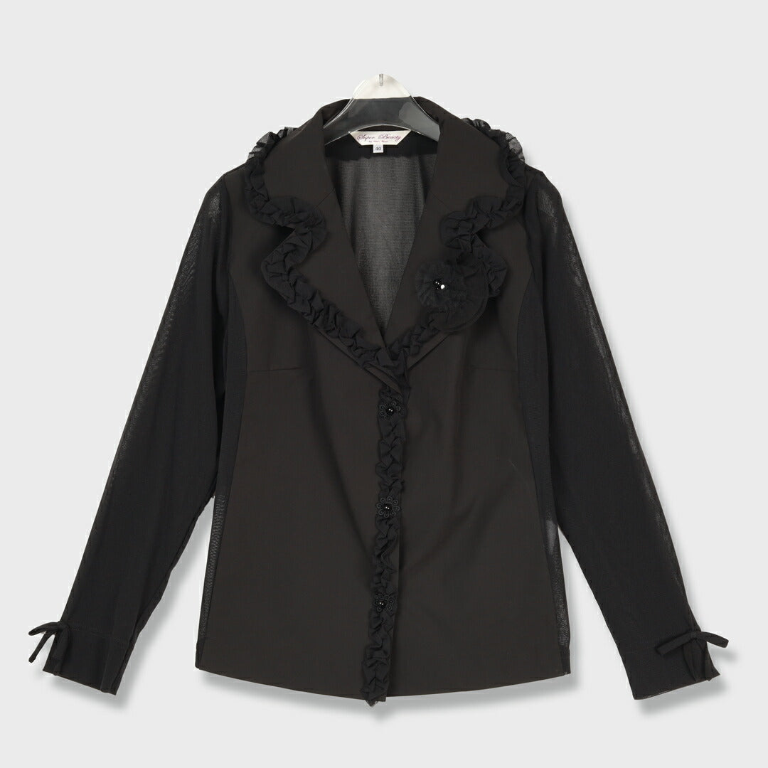 手洗い可】パワーネット素材切替 テーラードジャケット – 銀座マギー