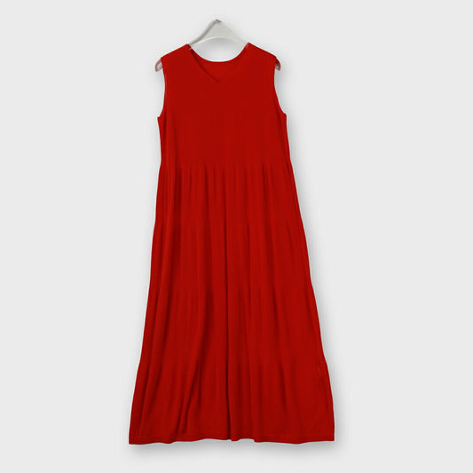 【手洗い可】PLATINE Comfortable cotton ティアードワンピース