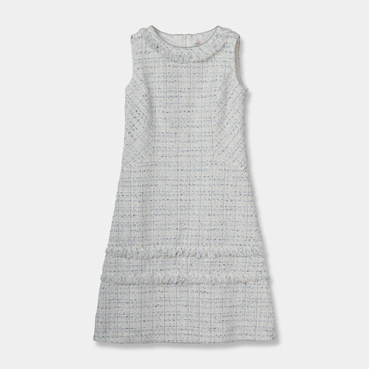 PLATINE Papillon tweed クルーネック ワンピース
