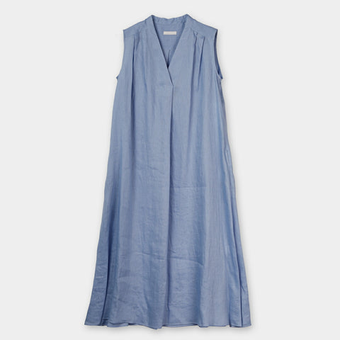 【手洗い可】PLATIN Linen スキッパー ワンピース