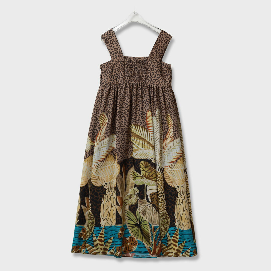 リゾートプリント ストール付き ロングワンピース – 銀座マギー公式