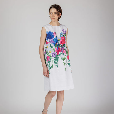 Fresh Color Options オリジナル フラワープリント ワンピース
