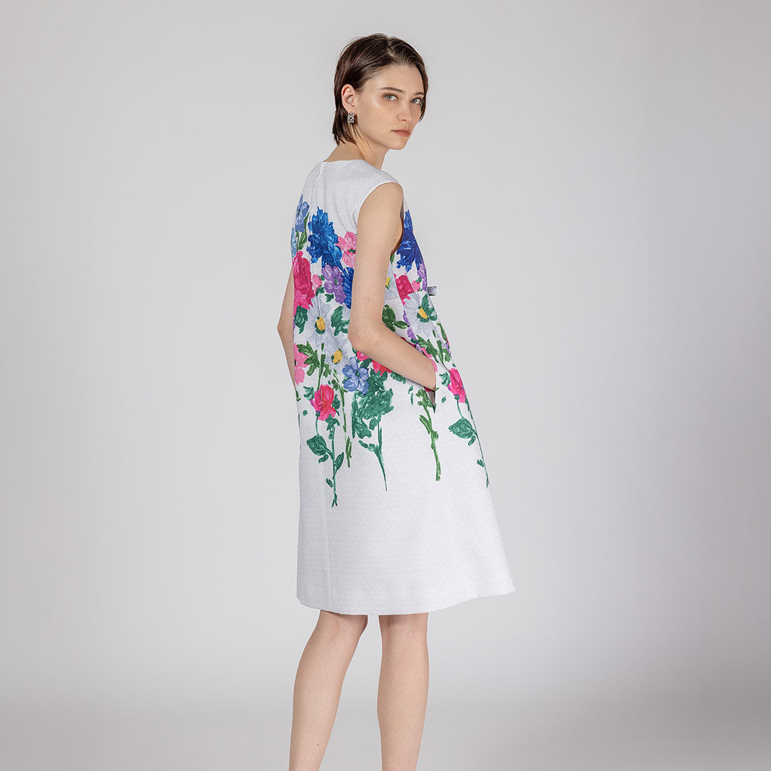 Fresh Color Options オリジナル フラワープリント ワンピース – 銀座