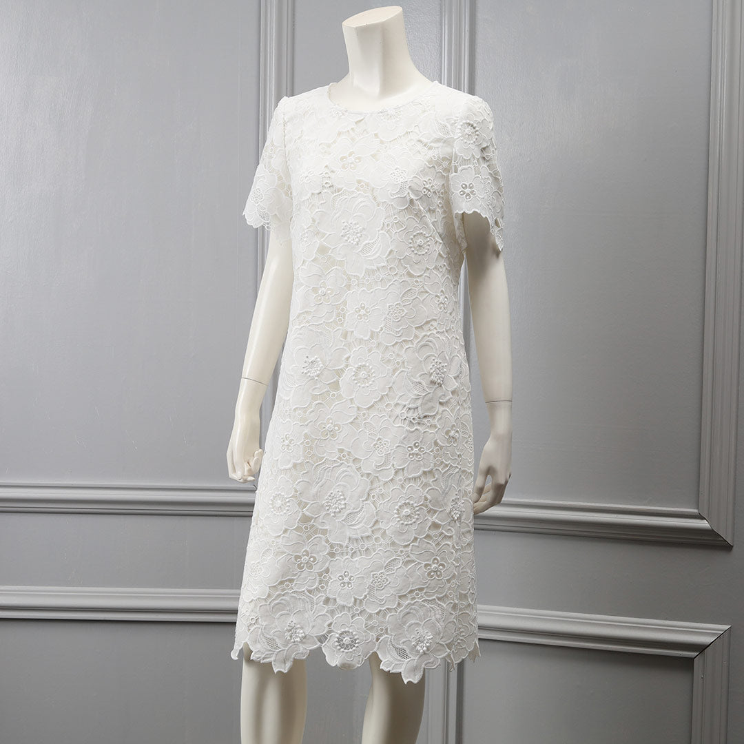 Comfortable Clothes 総レース スカラップ Aライン ワンピース – 銀座