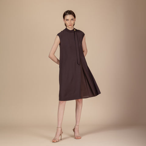 Comfortable Clothes クラシックフレンチスリーブ ワンピース