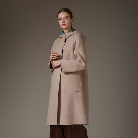 PLATINE wool rever シャギー フードコート