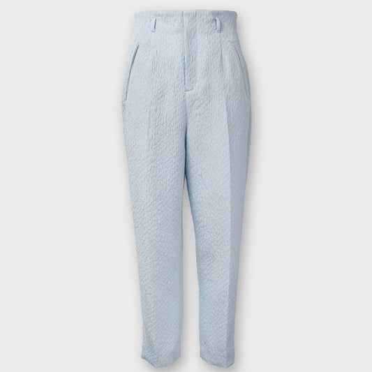 【手洗い可】PLATINE fluffy jacquard ストレートパンツ