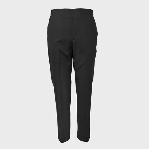 【手洗い可】オックス素材スリムテーパードパンツ