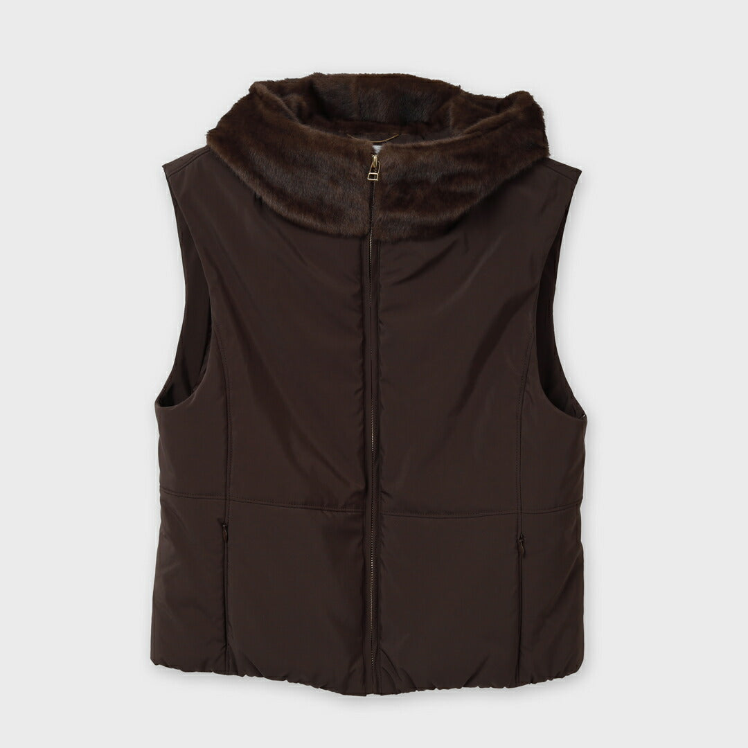 PLATINE ソフトタフタ ファー付 ジレ – 銀座マギー公式通販サイト