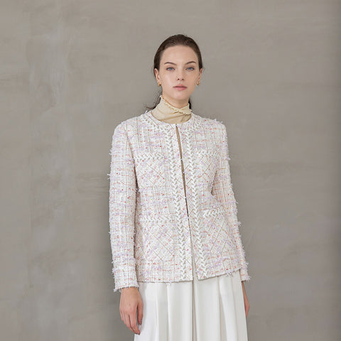 PLATINE Spring tweed ロングジャケット