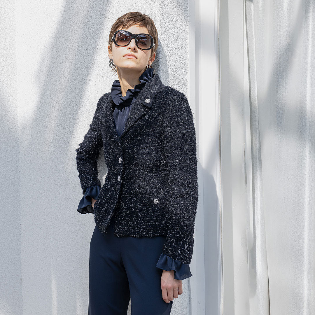 ウールモヘア ツイード テーラードジャケット – 銀座マギー公式通販サイト