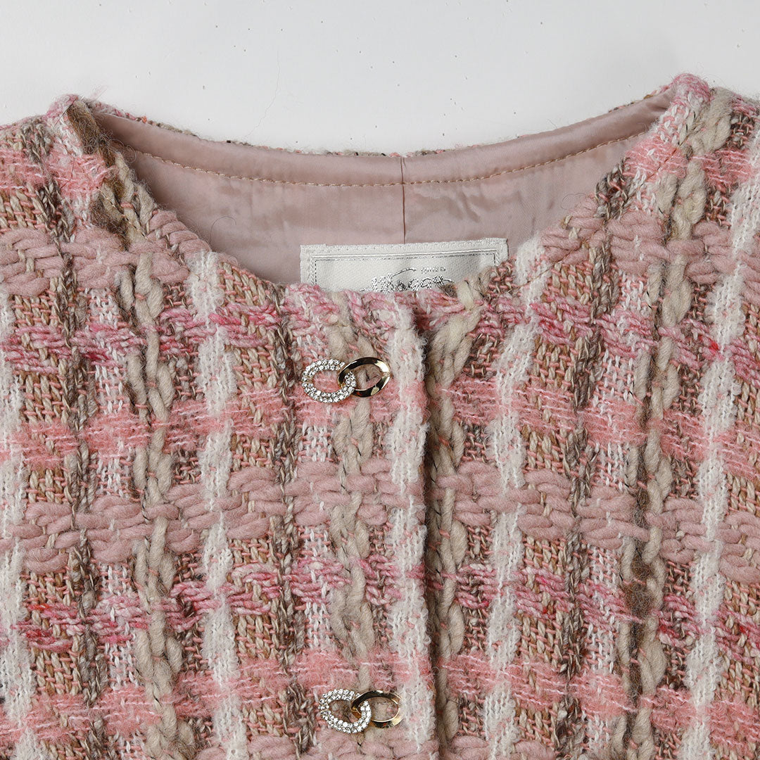 銀座マギー　ツイードジャケット イタリア製ツイード ノーカラージャケット – 銀座マギー公式通販サイト