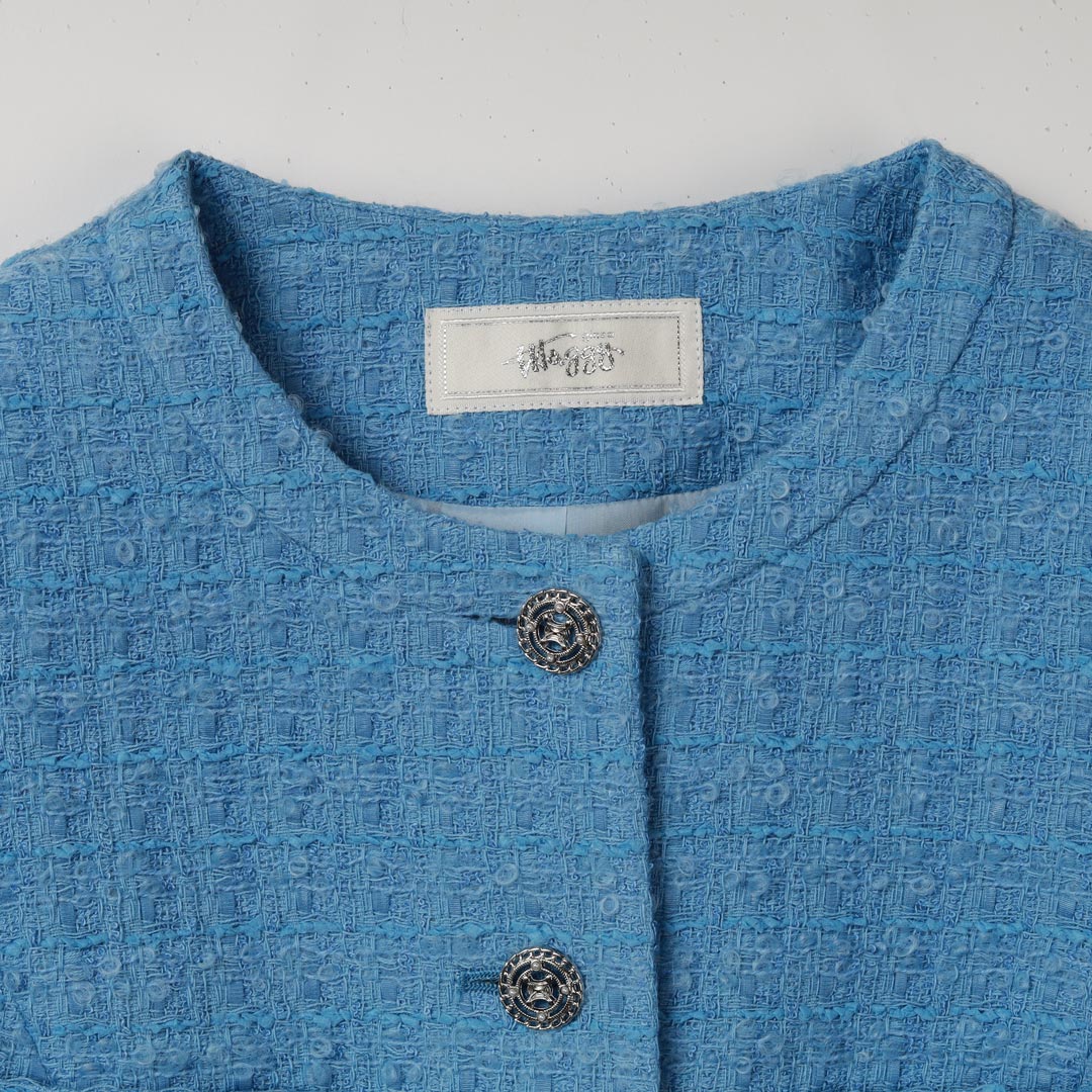 Classic Elegance オリジナルツイード ノーカラージャケット – 銀座