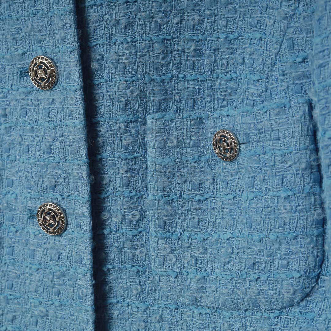 Classic Elegance オリジナルツイード ノーカラージャケット – 銀座