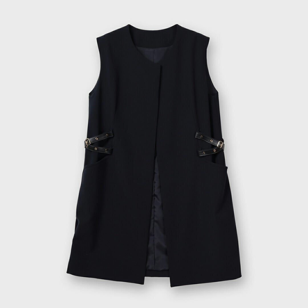 New Standard ＆ New Basic ノーカラー ロングジレ – 銀座マギー公式