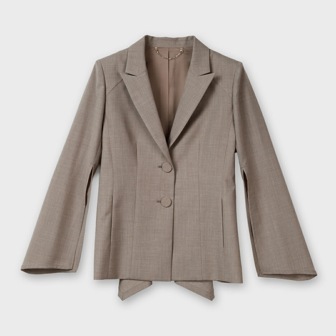 New Standard & New Basic ウール混 スリット スリーブ ジャケット