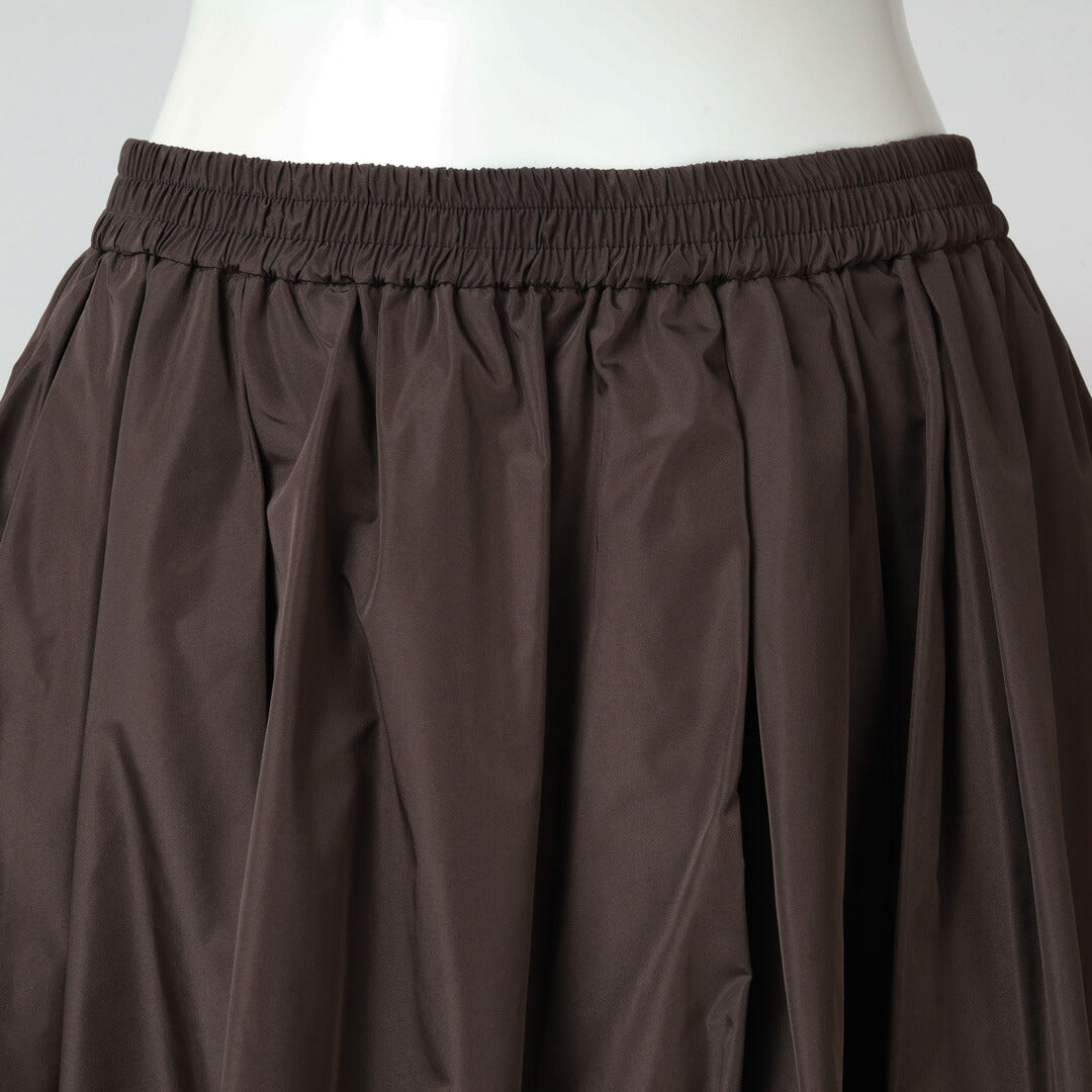 定価16000円◆新品タグ付き◆ヤマダヤ◆ フラップボタンバルーンスカート 手洗い可】PLATINE シャンブレー タフタ バルーン スカート