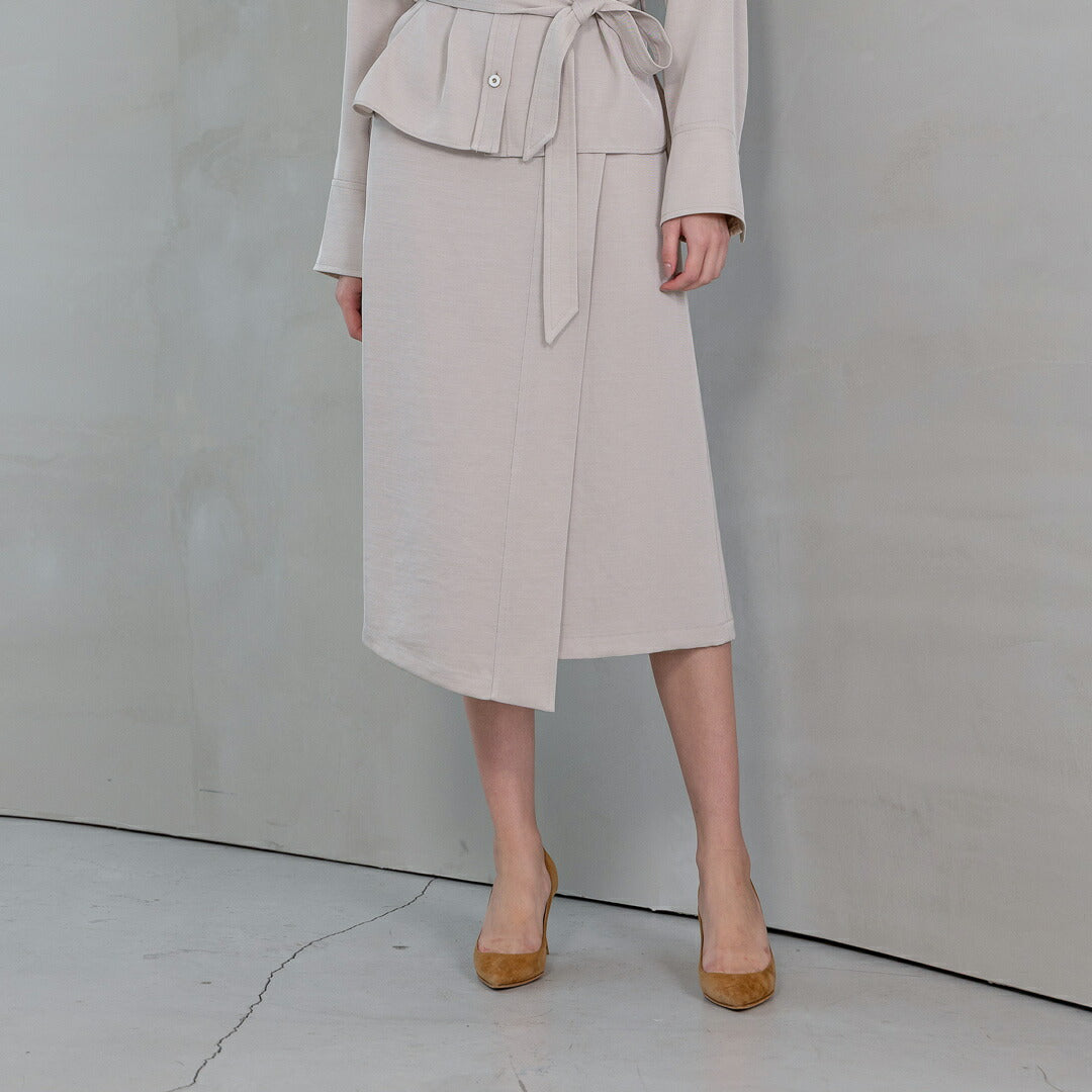 手洗い可】PLATINE French twill ラップ風 スカート – 銀座マギー公式