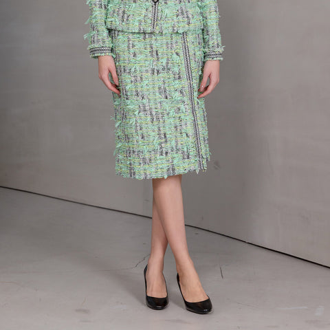 Classic Elegance ファンシーサマーツイード ストレートスカート