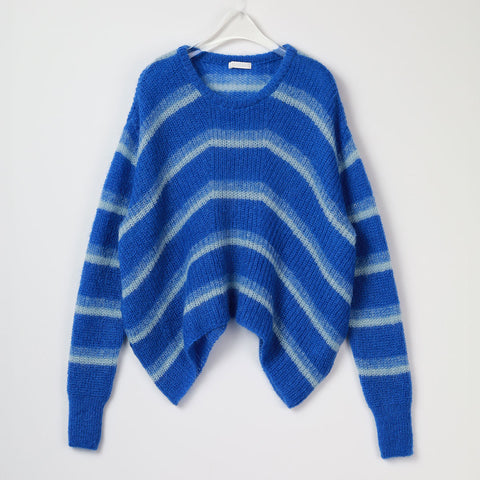 PLATINEモヘアボーダー プルオーバー