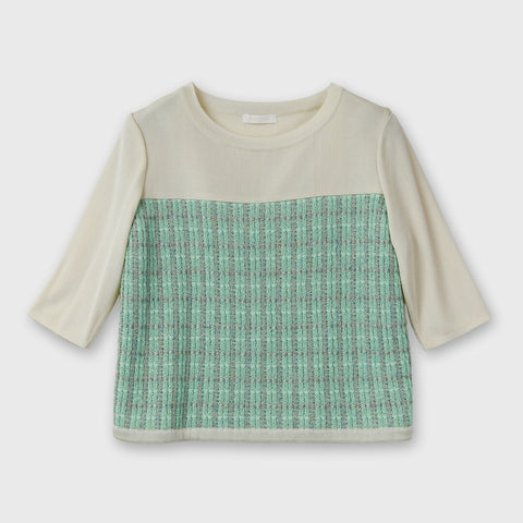 PLATINE Knit fancy tweed プルオーバー