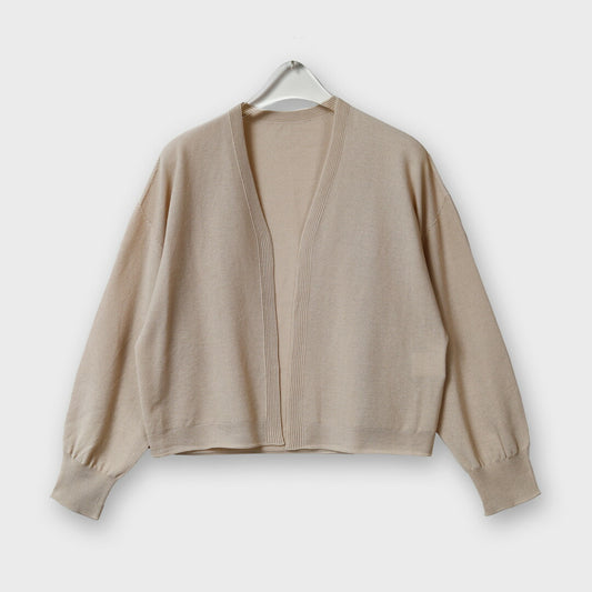 【手洗い可】PLATINE Azalea slim　かのこ柄ショート丈 カーディガン