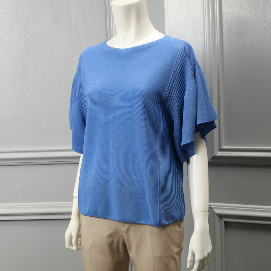 手洗い可】PLATINE Comfortable cotton 袖フリルニット – 銀座マギー