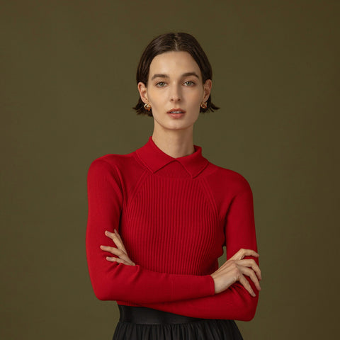 【手洗い可】PLATINE Excellent wool リブ タートルネック ニット プルオーバー