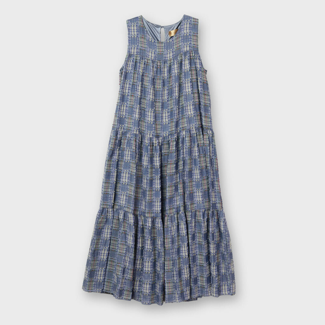 45rpm インディゴ　パッチワーク　ワンピース 70450441.jpg