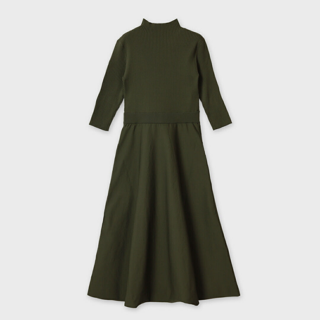 手洗い可】 アシンメトリー ドレープ ニット ワンピース – 銀座マギー