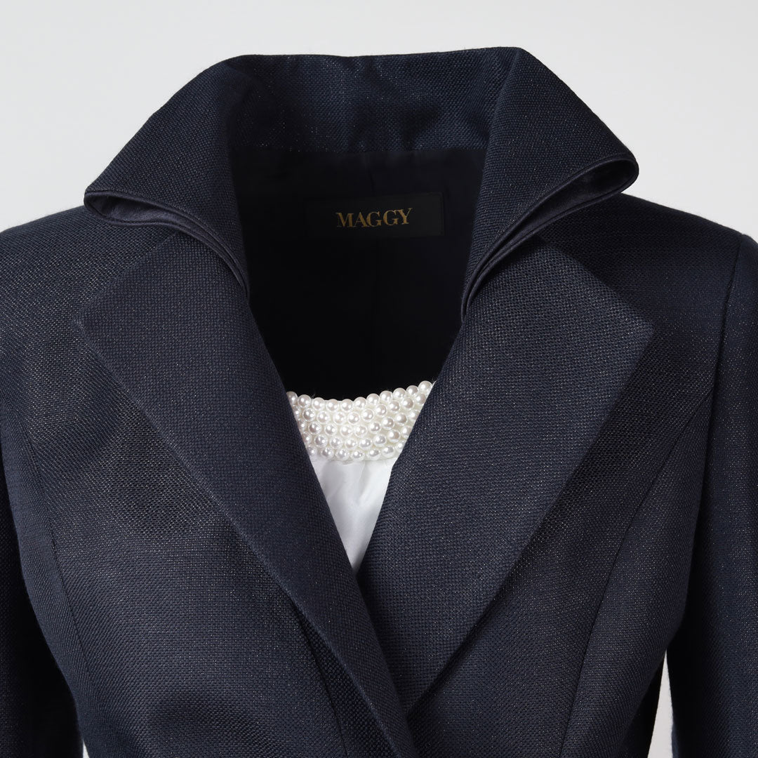 脇リボン ドレープ入り スーツ – 銀座マギー公式通販サイト