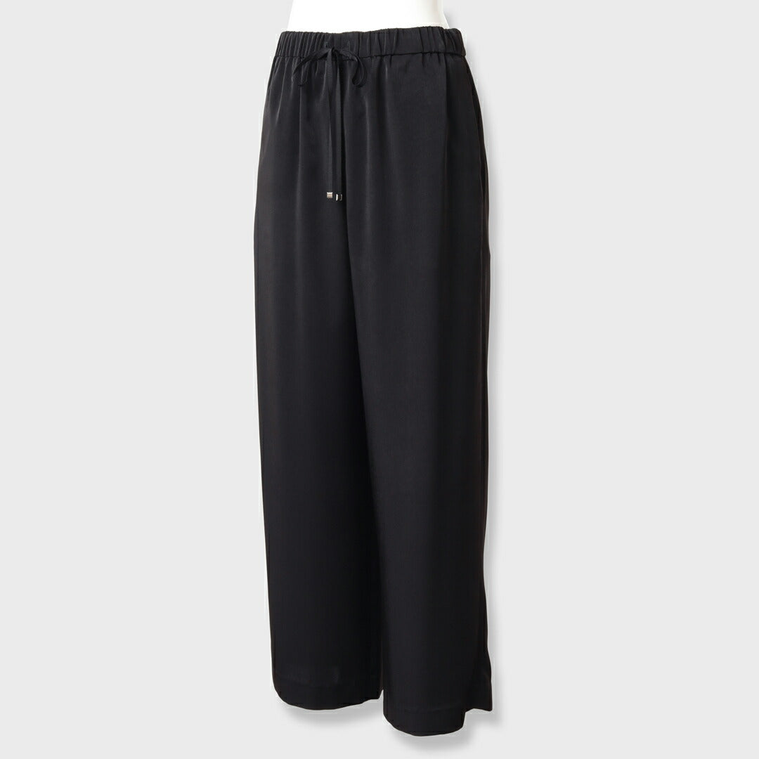 手洗い可】ウォーム サテン ドロスト リラックス パンツ – 銀座マギー