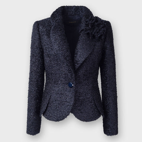 ラメ入り ジャガード ジャケット