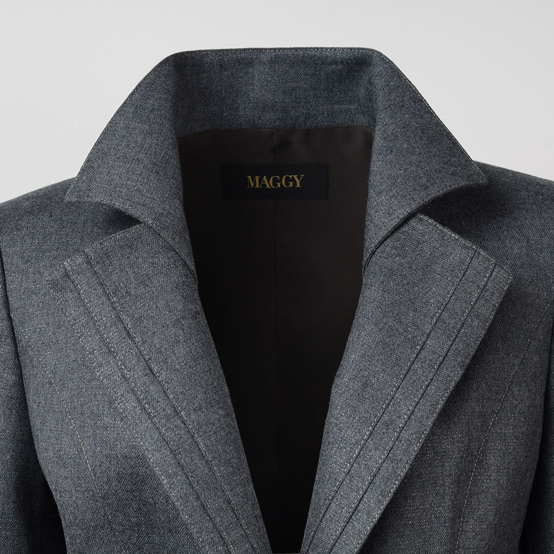ラメステッチ テーラードジャケット – 銀座マギー公式通販サイト