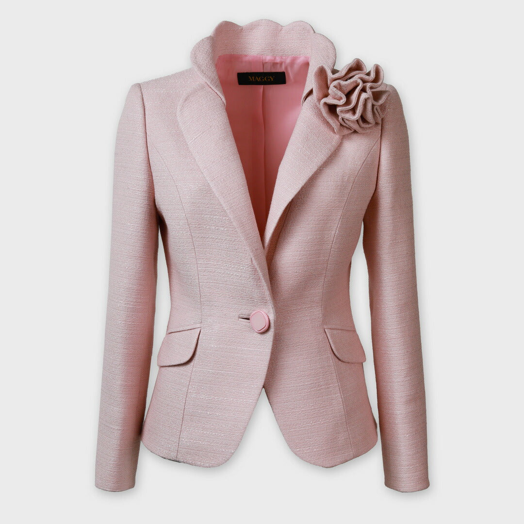 上衿スカラップ テーラードジャケット – 銀座マギー公式通販サイト