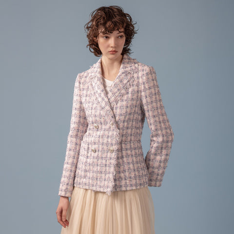 ツイード フリンジ  ジャケット