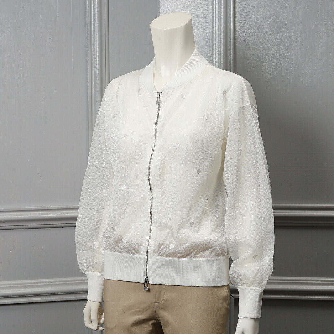 手洗い可】ハートモチーフ シアー ブルゾン – 銀座マギー公式