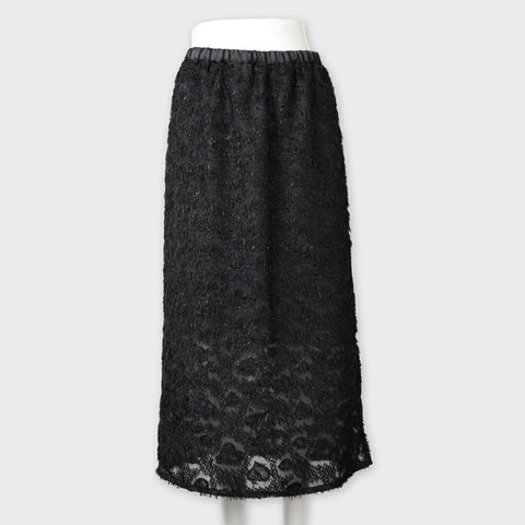 【手洗い可】ミモレ丈 フリンジスカート