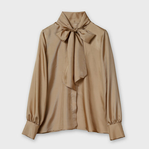 【手洗い可】ボウタイ ブラウス