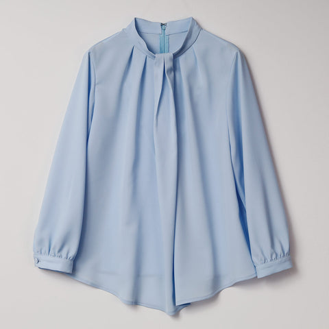 【手洗い可】ボウタイ襟 ブラウス