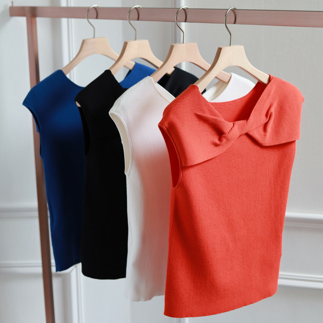 ツイスト フロントデザイン タンクトップ – 銀座マギー公式通販サイト