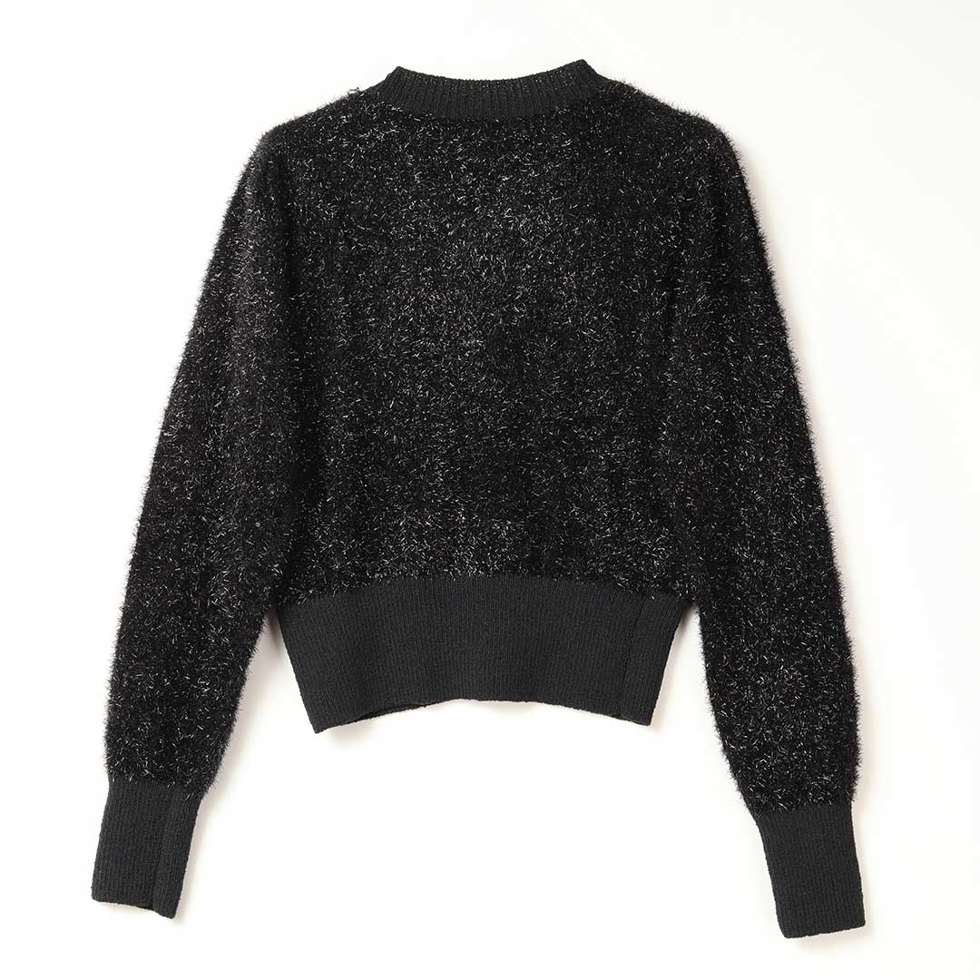 ラメ シャギー V ネック カーディガン – 銀座マギー公式通販サイト