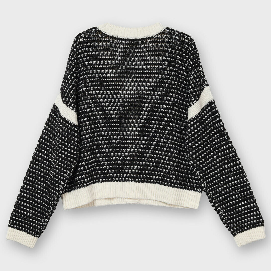 引越し叩き売り！マーク&ロナ　ニット　やや引っ掛けあり ロジータ ROJITA アームウォーマー付きシャギーニット