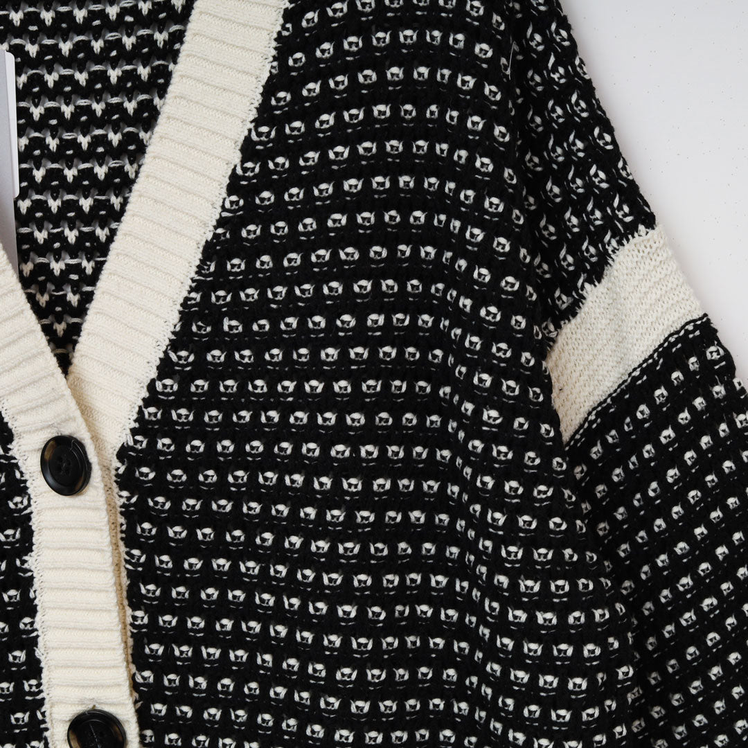 引越し叩き売り！マーク&ロナ　ニット　やや引っ掛けあり 俳優 渡部篤郎さん着用】7G引き揃えモールガーターニット