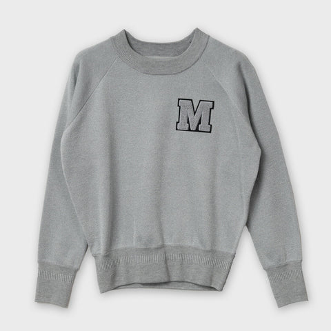 【手洗い可】ラメ ミックス ロゴ ニット セーター