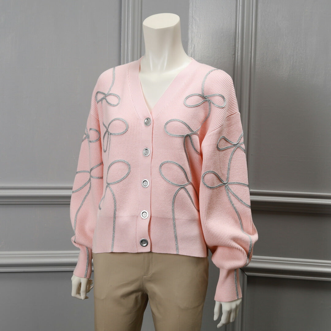 René リボン付きピンクカーディガン 176075172_o1.jpeg?