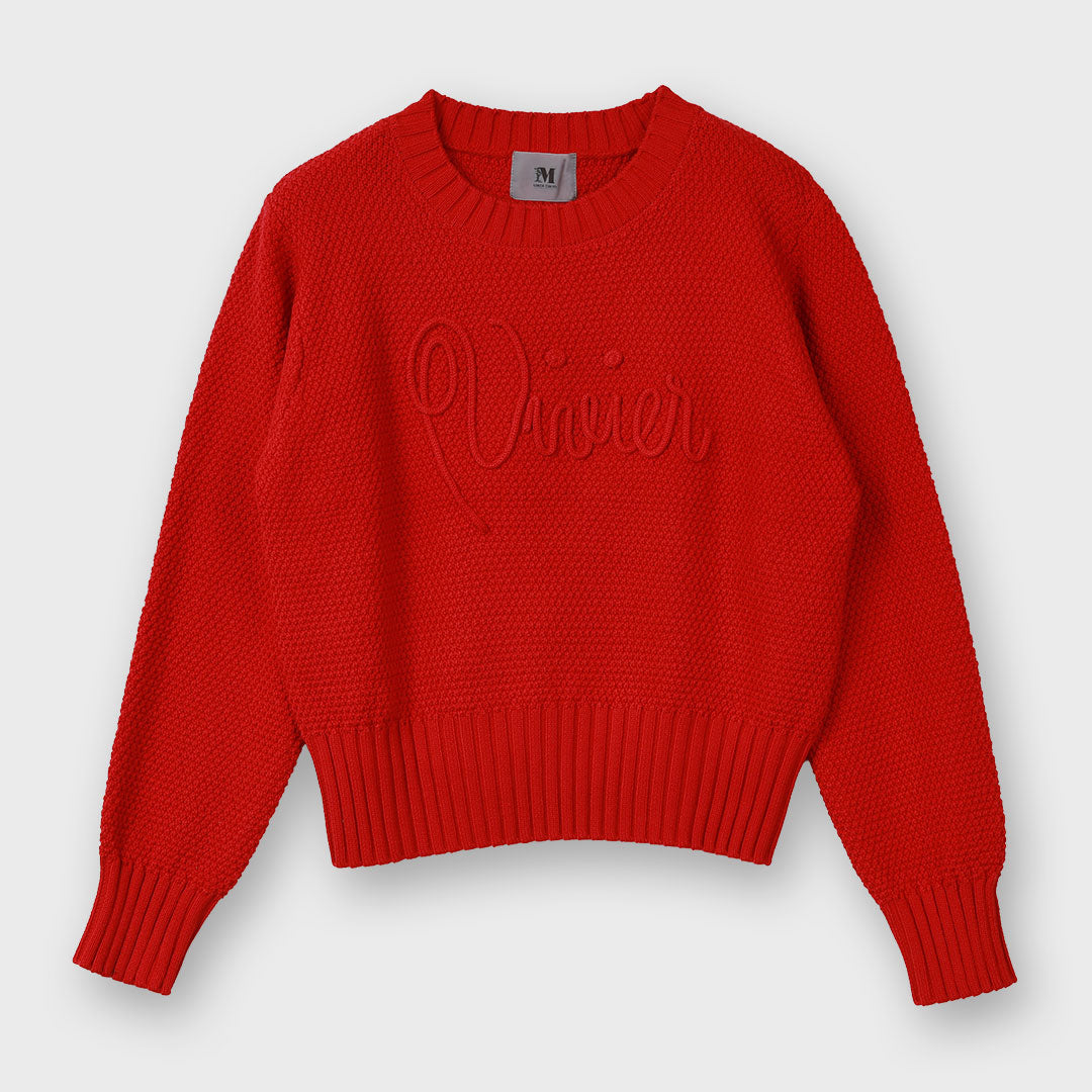 手洗い可】ケーブル編みロゴニット – 銀座マギー公式通販サイト